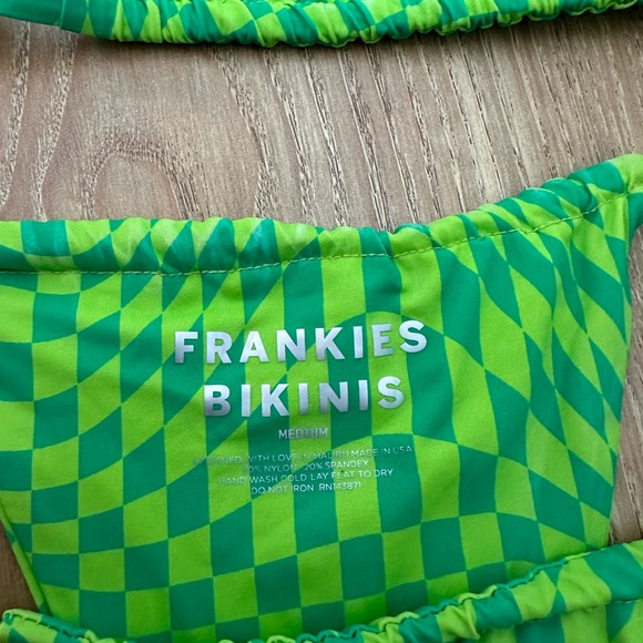 Frankie’s Bikinis Tia Bikini in color Morison. Top: Small. Bottom: medium. - Picture 6 of 6